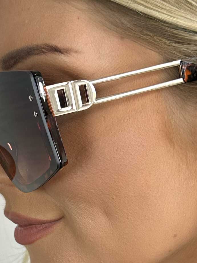 Carolin - Seje solbriller med guldstel